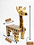 Banquinho Assento Decorativo de Girafa Artesanal Mesinha Infantil Banco - Imagem 3