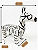 Assento Banco De Zebra Banquinho Madeira Mesinha Infantil Preto - Imagem 3