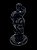 Hildebrando Lima - "Selene" - Escultura em resina e bronze - 40x20x13cm (com a base) - Imagem 6