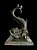 Peixe mitológico - escultura em bronze - 26x14cm (fora a base) - Imagem 2