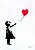 Banksy, Gravura, Garota, 48x33cm B8 - Imagem 1