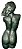 Antiga Escultura Vintage Em Bronze , 30x11cm. Assinada G7 - Imagem 2