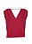 Blusa Le Lis Blanc Vermelho Escuro - Imagem 4