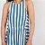 Vestido Longo Osklen Listrado Azul e Branco - Imagem 3