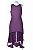 Vestido Le Lis Blanc Roxo Decote Gota Saia Renda - Imagem 1