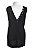 Vestido Curto Le Lis Blanc Preto Sem Mangas Detalhes Tachas - Imagem 2