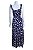 Vestido Longo Le Lis Blanc Azul Marinho Estampa Siri e Conchas - Imagem 6