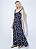 Vestido Longo Le Lis Blanc Azul Marinho Estampa Siri e Conchas - Imagem 2