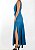 Vestido Longo Bobô Azul Petróleo - Imagem 5