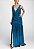 Vestido Longo Bobô Azul Petróleo - Imagem 1