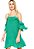 Vestido Animale Curto Verde Seda - Imagem 2
