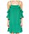 Vestido Animale Curto Verde Seda - Imagem 3