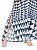 Vestido Longo Animale Azul Marinho Estampa Detalhes Geométricos - Imagem 4