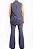Conjunto Cris Barros Azul Calça Pantalona + Blusa sem Manga - Imagem 2