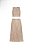 Conjunto TVZ Saia Midi + Cropped Babado Tela e Bordado Nude - Imagem 3
