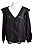 Blusa Manga Comprida Le Lis Blanc Preta Linho - Imagem 2