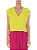 Blusa Le Lis Blanc Amarelo Neon Cropped - Imagem 1
