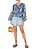 Blusa Animale Azul e Amarela Estampada - Imagem 3