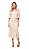 Vestido Tee Match Rosa Claro Midi Ombro a Ombro - Imagem 1