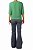 Blusa Zara Verde Tecido - Imagem 2