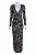 Vestido Longo Animale Preto Estampa Correntes - Imagem 2