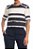 Blusa NK Preta e Branca Listrada Boucle - Imagem 1