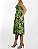 Vestido Andrea Marques Estampa Marrom e Verde Tricoline - Imagem 4