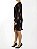Vestido Ateen Preto Fios Dourados Seda Estampa - Imagem 3