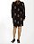 Vestido Ateen Preto Fios Dourados Seda Estampa - Imagem 4