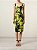 Vestido Dolce Gabbana Preto e Amarelo Crepe Floral - Imagem 1