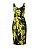 Vestido Dolce Gabbana Preto e Amarelo Crepe Floral - Imagem 4
