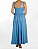 Vestido Eva Azul Listrado Longo - Imagem 3