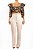Blusa Farm Floral Cropped Babado Ombro Fundo Azul - Imagem 4