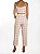 Conjunto Iorane Calça + Blazer Rosa Claro e Branco Pied Coq - Imagem 13
