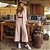 Conjunto Iorane Calça + Blazer Rosa Claro e Branco Pied Coq - Imagem 4
