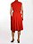Vestido Karen Millen Coral Cavado Plissado - Imagem 3
