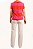 Blusa Kate Spade Rosa e Laranja Seda - Imagem 6