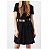 Vestido Versace Preto Rodado com Cinto - Imagem 2