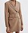 Blazer Alongado Zara Bege com Cinto - Imagem 3
