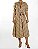 Vestido Zara Bege Listras Linho - Imagem 1