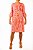 Vestido Curto Le Lis Blanc Estampado Rosa e Vermelho - Imagem 3