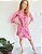 Vestido Curto Le Lis Blanc Estampado Rosa e Vermelho - Imagem 2