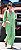 Vestido Zara Verde Claro Estampa Longo - Imagem 13