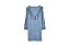 Vestido Zara Azul Jeans Babados Manga Comprida - Imagem 5