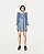 Vestido Zara Azul Jeans Babados Manga Comprida - Imagem 4