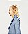 Vestido Zara Azul Jeans Babados Manga Comprida - Imagem 2