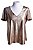 Blusa Cris Barros Dourada de Couro - Imagem 1