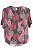 Blusa Animale Estampada Algas Seda - Imagem 6