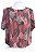 Blusa Animale Estampada Algas Seda - Imagem 5