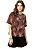 Blusa Animale Estampada Algas Seda - Imagem 1